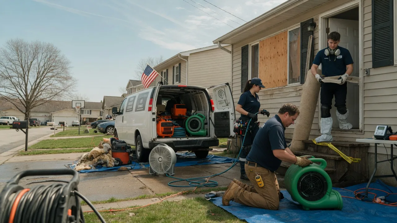 Water Damage Restoration in Gibson City, IL near me